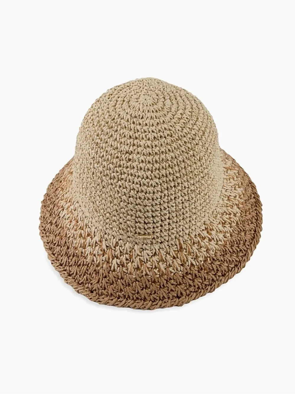 Eugenia Kim - Bailey Natural Ombre Straw Bucket Hat - Natural Tan / Brown - NWT